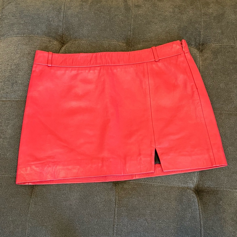 Walter Baker Vibrant Red Mini Skirt